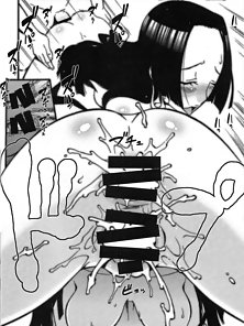 Boa Hancock gets double penetrated by Luffy imposters - hentai manga