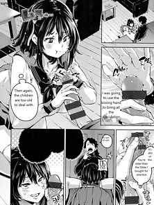 Busty virgin schoolgirl won't lose at sex - hentai manga