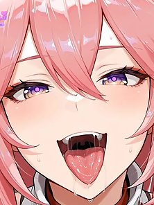 Yae Miko gets her ass fucked by a big throbbing dick