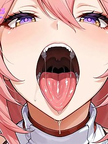 Yae Miko gets her ass fucked by a big throbbing dick