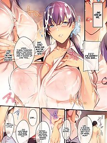 Fleur - Busty hentai manga editor gets blasted in the face with thick cumshot