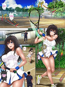 Mayhem - Busty tennis girl has hentai threesome while NTR'd boyfriend is away