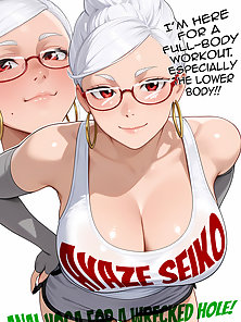 Anal Yoga for a Wrecked Hole! - Futa Dan Da Dan Seiko Ayase gets her face and ass fucked