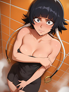 Sui Feng from Bleach gives a deepthroat blowjob and 3D facial + Extra