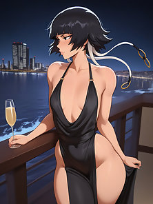 Sui Feng from Bleach gives a deepthroat blowjob and 3D facial + Extra