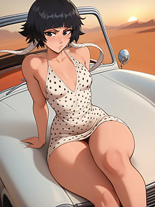 Sui Feng from Bleach gives a deepthroat blowjob and 3D facial + Extra