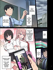 Slutty Gals! ~We Our Teacher's Big Dick!~ Busty students have hentai threesome with sensei