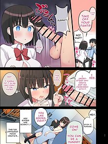 Slutty Gals! ~We Our Teacher's Big Dick!~ Busty students have hentai threesome with sensei