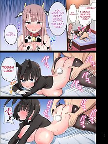 Slutty Gals! ~We Our Teacher's Big Dick!~ Busty students have hentai threesome with sensei