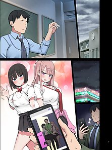 Slutty Gals! ~We Our Teacher's Big Dick!~ Busty students have hentai threesome with sensei