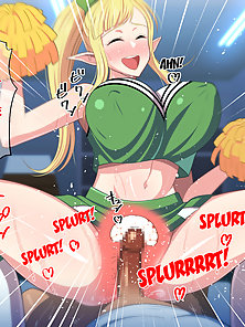 JK Elf - Busty elf schoolgirl replenishes her mana with some deep dicking - teen hentai comics