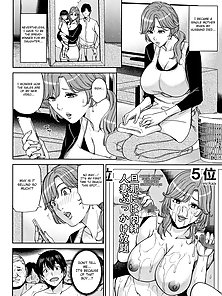 Cheating housewife fucks her daughter's boyfriend with huge tits - milf comics