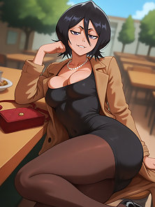 Rukia from Bleach gets her pussy filled by Ichigo's cum - set 2