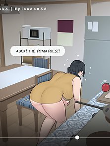Cooking with Mayuko - Horny milf gets her pussy pounded by 10 in cock on webcam - sex comics