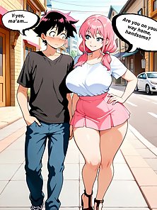 Mommy's Pain Incident 1 - Busty street hooker gets an anal creampie