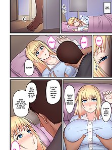 Busty blonde teacher uses her huge tits to give a boobjob in sex comics