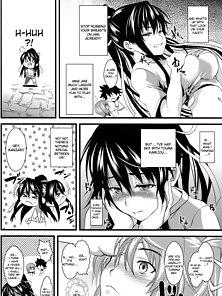 Amakusa Moyou na 2% - Naughty hentai sister gives a huge titty boobjob