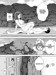 My Mother is the Person I Love 3 - Busty hentai housewife public sex at the beach with horny son