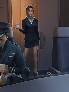 Sexy Airlines - Pic preview of the babe filled hentai harem game