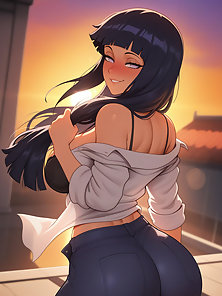 Hinata gets 3D double penetration by Naruto and shadow clones + Extra