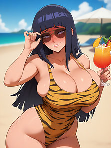 Hinata gets 3D double penetration by Naruto and shadow clones + Extra