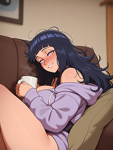 Hinata gets 3D double penetration by Naruto and shadow clones + Extra