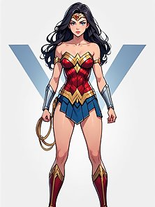Wonder Woman: The Queen of Lust - Princess Diana is gangbanged and facialed