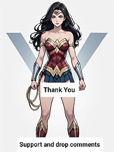 Wonder Woman: The Queen of Lust - Princess Diana is gangbanged and facialed