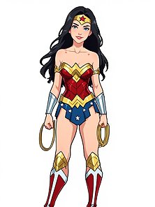 Wonder Woman: The Queen of Lust - Princess Diana is gangbanged and facialed