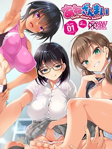 Dirty teen stepsisters want to see their new brother cum inside them - taboo comics