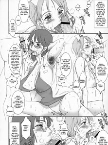 Nippon Practice 2 - Nami from One Piece and friends have nasty groupsex - dirty comics