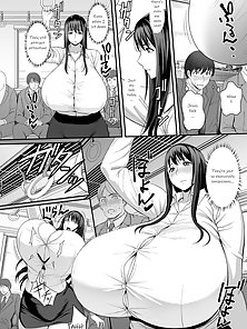Milf with gigantic tits gets fucked on the train while people watch - big tits hentai comics