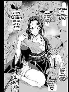 Kibutsuji Muzan gets her virgin pussy stuffed by big demon dicks