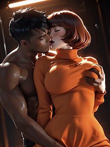 Amazing breasts girl gets a black cock anal creampie