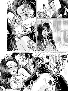 When Demon Cries - Tanjiro fucks Nezuko's horny pussy
