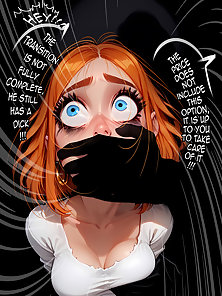 HRT - Feminized male becomes futanari sissy after brain rewiring and anal toy fucking