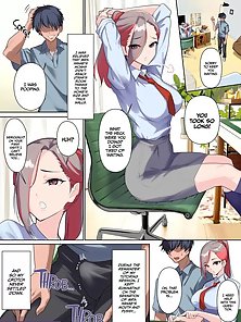 The Virgin Tutor and the Wealthy Whore - Horny hentai housewife cleans off tutor's dick smegma
