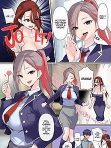 The Virgin Tutor and the Wealthy Whore - Horny hentai housewife cleans off tutor's dick smegma