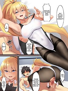 Fate Degenerate Order W - Jeanne d'Arc gets creampied by master while in stockings