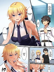 Fate Degenerate Order W - Jeanne d'Arc gets creampied by master while in stockings