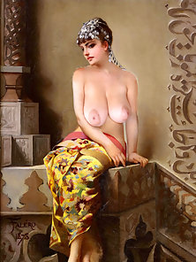 Art classics for big tit lovers 2 - vintage painting with extra big breasts