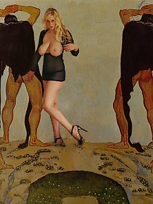 Art classics for big tit lovers 2 - vintage painting with extra big breasts
