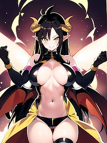 Busty anime warrior girls in sexy outfits - compilation