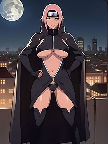 Busty anime warrior girls in sexy outfits - compilation