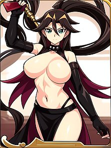 Busty anime warrior girls in sexy outfits - compilation