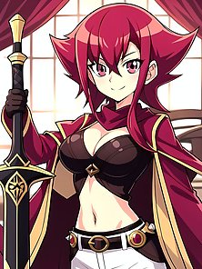 Busty anime warrior girls in sexy outfits - compilation