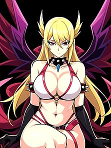 Busty anime warrior girls in sexy outfits - compilation