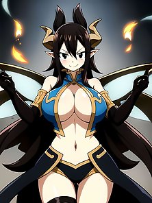 Busty anime warrior girls in sexy outfits - compilation