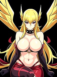 Busty anime warrior girls in sexy outfits - compilation