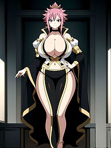 Busty anime warrior girls in sexy outfits - compilation